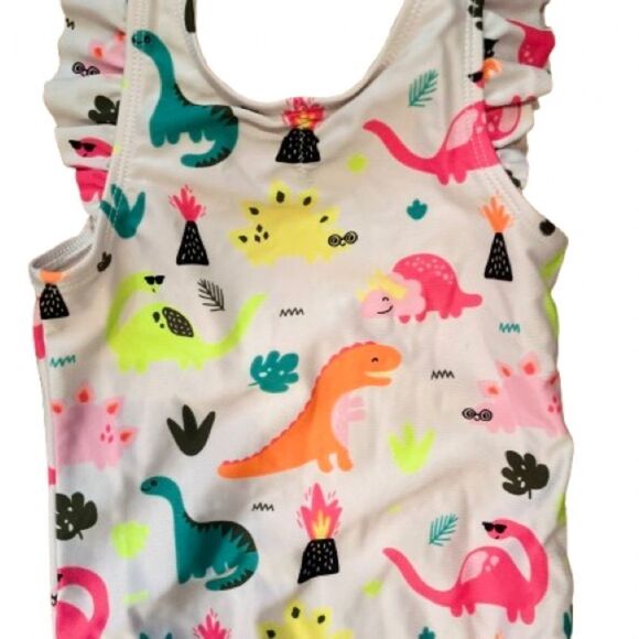 ☀️ Colorful Dinosaur Print Swimsuit - Picture 4 of 5